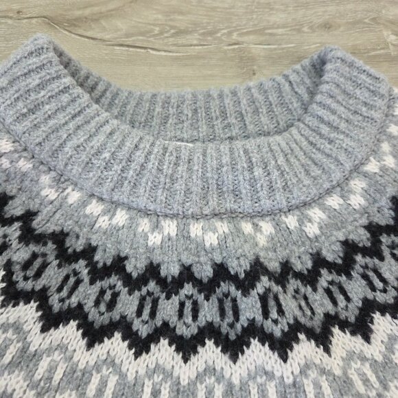 Universal Thread Grey Nordic Pattern Sweater Womens Size XL - Picture 7 of 13